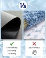 MontVoo -Bath Mat-Rubber Backing Non SlipThin Bathroom Rugs Fit Under Door- Quick Dry Absorbent Faux Suede Surface Grey Bathroom Floor Mats-Shower Rug for in Front of Bathtub Shower Gray 16x24 - Image 7