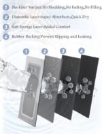 MontVoo-Bath Mat-Bathroom Mat Rug Non Slip Super Absorbent Stain Resistant Quick Dry Thin Bath Rug-Bath Mats for Bathroom Floor Bathtub Vanity-Bathmat Bath Rug Easy Care-17"x27" Grey - Image 6