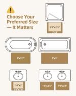 Color&Geometry Simple and Stylish Large Bath Mats for Bathroom Non Slip, 24"x36" Gray Bathroom Rugs, Absorbent, Soft, Washable, Microfiber Bath Rug Shower Mat - Image 7