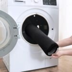 HUXMEYSON Bathroom Rugs Sets 3 Piece, Ultra Soft Velvet Memory Foam Bath Rugs, Non-Slip & PVC Backing Bathroom Mat Set, Washable Quick Dry Bath Rug - Black - Image 7