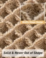 AMOAMI Upgraded Waffle Bath Mat, Super Absorbent Non Slip Bath Mats for Bathroom Floor, Machine Washable Bathroom Rugs with Tassels, Rubber Backed Bathroom Mats, Ultra Soft, 17" x 24", Brown - Image 5