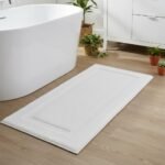 SHACOS Large Soft Bathroom Rugs 24"x60" Bath Runners Non Slip Washable Absorbent Bath Mats Carpets Bathroom Tub Double Sink Vanity Floor Mats, White 2'x5' - Image 8