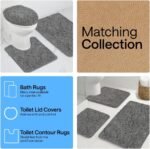 GORILLA GRIP Bath Rug Mat, Thick Soft Absorbent Chenille, Quick Dry Microfiber Mats, Rubber Backing Washable Shower Floor Rugs, US Designed Bathroom Bathmat Home Decor Accessories, 24x17, Grey - Image 7