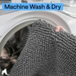 GORILLA GRIP Bath Rug Mat, Thick Soft Absorbent Chenille, Quick Dry Microfiber Mats, Rubber Backing Washable Shower Floor Rugs, US Designed Bathroom Bathmat Home Decor Accessories, 24x17, Grey - Image 8