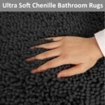 Bathroom Rugs Set Non Slip 3 Piece Bath Mat Washable Chenille Bath Rugs with PVC Backing Bath Carpet,Absorbent Bathroom Mats with Toilet Rug,Bath Mats for Bathroom,Bedroom, Kitchen,Tub,Home Decor - Image 5