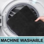 Smiry Memory Foam Bath Mat 30x20, Extra Soft and Absorbent Bathroom Mats, Non Slip Washable Carpet for Floor, Shower and Tub, Black - Image 7