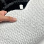 Trippy Happy Face Rug Cool Rugs Tufted Quick Dry Bath Mats for Bathroom Non Slip Bath Mat Water Absorbent 2FT Black Bathroom Rugs Halloween Gothic Ghost Skull Horror Decor Carpet - Image 5