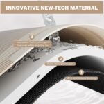 Non Slip Bath Mat, Rubber Backing Ultra Thin Bathroom Rugs Fit Under Door Quick Dry Super Absorbent Washable Bath Rug Shower Mat for Bathroom Floor Bathtub Shower Sink, Easy Care Beige 16"x 24" - Image 7