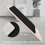 Bathroom Rugs Set Memory Foam Bath Rugs Non-Slip Bath Mat Set 3 Piece,Washable Bathroom Mats,Absorbent Shaggy Rugs Super Soft U-Shaped Toilet Rug,Bahroom Carpets for Bathroom,Tub,Shower（Black） - Image 5