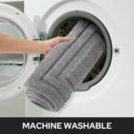 HOMEIDEAS Bathroom Rugs Sets 2 Piece, Super Soft and Absorbent Non Slip Microfiber Machine Washable Bath Mat Set (20" x 32" + 16" x 24", Grey) - Image 7