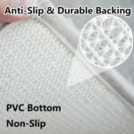 Bathroom Rugs Sets 3 Piece Extra Soft and Absorbent Shag Bathroom Rugs, Machine Wash Mat, Strong PVC Non-Slip Underside, Plush Carpet Mats (Light Grey) - Image 7