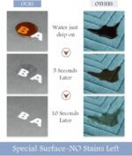 MontVoo-Bath Mat-Bathroom Mat Rug Non Slip Super Absorbent Stain Resistant Quick Dry Thin Bath Rug-Bath Mats for Bathroom Floor Bathtub Vanity-Bathmat Bath Rug Easy Care-17"x27" Grey - Image 3