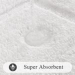 SHACOS Large Soft Bathroom Rugs 24"x60" Bath Runners Non Slip Washable Absorbent Bath Mats Carpets Bathroom Tub Double Sink Vanity Floor Mats, White 2'x5' - Image 4