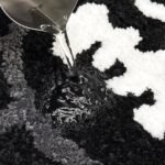 Trippy Happy Face Rug Cool Rugs Tufted Quick Dry Bath Mats for Bathroom Non Slip Bath Mat Water Absorbent 2FT Black Bathroom Rugs Halloween Gothic Ghost Skull Horror Decor Carpet - Image 4