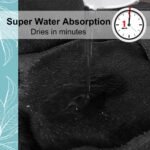 OLANLY Memory Foam Bath Mat Rug 24x16, Ultra Soft and Absorbent Bathroom Rugs, Non-Slip, Comfortable, Machine Washable Bath Carpet for Bathroom Floor, Tub, Shower and Home Decor Accessories, Black - Image 5