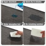 Bathroom Rugs Non Slip Washable, Super Absorbent Thin Bath Mat Small Quick Dry Low Pile Bathroom Rug, Dark Grey 16"x24" - Image 8