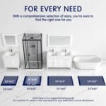 SUBRTEX Bathroom Rugs Chenille Bath Rug Soft Short Plush Bath Mat Soft Shower Mat Water Absorbent Shower Mat Quick Dry Machine Washable(White,16" x 24") - Image 7