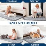 OLANLY Memory Foam Bath Mat 30x20, Super Soft Absorbent Bathroom Rugs, Quick Dry, Machine Washable Shower Floor Rugs, Bathmat Carpet, Bathroom Home Decor Accessories, Grey - Image 9