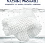 SUBRTEX Bathroom Rugs Chenille Bath Rug Soft Short Plush Bath Mat Soft Shower Mat Water Absorbent Shower Mat Quick Dry Machine Washable(White,16" x 24") - Image 6