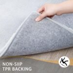 MINIDEAR Bathroom Rugs 24x17 Light Gray - Thick Memory Foam Bath Mat, Ultra Soft & Plush Fluffy, Non-Slip, Quick Dry, Absorbent Washable Floor Microfiber Mat for Tub, Home Decor Accessories - Image 2