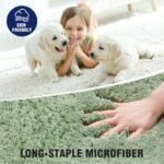 TECHMILLY Super Soft Shaggy Bathroom Rugs, Absorbent Thick Non Slip Microfiber Bath Rugs, Quick Dry Machine Washable Bath Mat for Bathroom Floor, Bathtub and Shower 17"x24" - Image 5