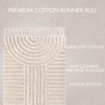 KIBAGA Beautiful Boho Rug with Tassels for Your Bathroom - Soft 2 x 3 ft. Cotton Rug Fits Perfectly Into Your Bath - Washable, Non-Slip Mat Ideal to Enhance Any Modern Home Decor, 24 x 36 inch - Image 8