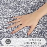 Pauwer Bathroom Rug Mat Set 3 Piece, Microfiber Shaggy Bath Set, Non-Slip Ultra Soft Carpet Mats, Absorbent with U-Shaped Toilet for Bathroom, Tub, Shower, Dark Grey - Image 3