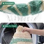 LUMI Beach Bathroom Rug Square, Non Slip Bath Mat Quick Dry, Ultra Soft Washable Absorbent, Ocean Sea Theme Bath Rug for Shower Floor, Home Decor, Kids Room, Bathtub, 32"x32" - Image 8