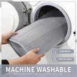 Yimobra Memory Foam Bath Mat, Super Soft Absorbent Bathroom Rug Non Slip, Quick Dry, Machine Washable Floor Carpet for Tub Shower, Home Decor Accessories, 24x17, Grey - Image 7