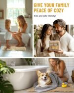 Large Waffle Bath Mat Set, Non Slip Bath Rug Set, Ultra Absorbent Bath Mats for Bathroom Decor, Extra Soft Floor Kitchen Rugs Sets 2 Piece, Washable Bath Runner Rug, Brown, 20"×47" & 16"×24" - Image 7