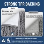 Smiry Bathroom Rugs Mat 30x20, Extra Soft Absorbent Chenille Bath Rugs, Non Slip Rubber Backing Machine Washable Quick Dry Bath Mats for Bathroom Floor, Tub, Shower, Home Decor Accessories, Grey - Image 3