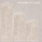 KIBAGA Beautiful Boho Rug with Tassels for Your Bathroom - Soft 2 x 3 ft. Cotton Rug Fits Perfectly Into Your Bath - Washable, Non-Slip Mat Ideal to Enhance Any Modern Home Decor, 24 x 36 inch - Image 7