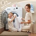 Waffle Bath Mat, Boho Bathroom Rugs Non Slip Washable Super Absorbent Quick Dry Farmhouse Bathroom Decor, 30"x20" Khaki - Image 5