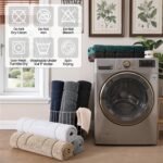 DEXI Bathroom Rug 43x24, Non Slip Washable Bath Mat for Shower Floor, Extra Large Absorbent Soft Bathmat with Rubber Backing, Quick Dry Microfiber Carpet, Beige - Image 9