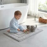 GRANNY SAYS Gray Bathroom Rugs, Bath Mats for Bathroom Non-Slip, Super Soft and Water Absorbent, Microfiber Bath Rugs, Machine Wash Dry, Bath Rugs for Floor, Tub and Shower, 16" x 24" - Image 4