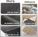 Bathroom Rugs Non Slip Washable, Super Absorbent Thin Bath Mat Small Quick Dry Low Pile Bathroom Rug, Dark Grey 16"x24" - Image 4