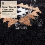 DEXDE Black Bathroom Rugs Mat 20x32, Aztec Boho Bath Rugs Long Western Plush Non Slip Machine Washable Bath Mats Large Luxury Soft Absorbent Modern Carpet for Floor, Tub, Shower, Kitchen, Entryway - Image 5