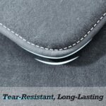 HUXMEYSON Bathroom Rugs Sets 3 Piece, Non-Slip & Quick Dry Bath Mat Set, Ultra Soft Velvet Bath Rugs for Bathroom, Toilet and Shower Floor, Grey - Image 6