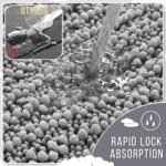 Yimobra Bathroom Rugs Non Slip Washable - Ultra Soft Absorbent Chenille Bath Mat, Quick Dry Shaggy Floor Carpet for Tub Shower, Gray Home Decor Accessories, 24x17 Inch - Image 5