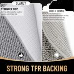 OLANLY Thick Bathroom Rugs 30x20, Extra Soft Absorbent Chenille Bath Rugs, Rubber Backing, Machine Wash Dry, Bath Mats for Bathroom Floor, Tub and Shower, Home Decor Accessories, Grey - Image 5