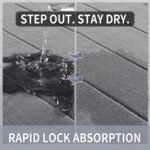 Yimobra Memory Foam Bath Mat, Super Soft Absorbent Bathroom Rug Non Slip, Quick Dry, Machine Washable Floor Carpet for Tub Shower, Home Decor Accessories, 24x17, Grey - Image 4