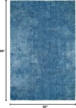 Garland Rug Room Size Bathroom Carpet, 5-Feet by 8-Feet, Basin Blue - Image 3