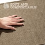 chakme Bathroom Rugs Mat 24x17, Ultra Thin Non Slip Bath Mat Small Quick Dry Absorbent Bath Mat for Bathroom Floor, (Dark Beige, 24"x17") - Image 7