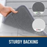 OLANLY Memory Foam Bath Mat 30x20, Super Soft Absorbent Bathroom Rugs, Quick Dry, Machine Washable Shower Floor Rugs, Bathmat Carpet, Bathroom Home Decor Accessories, Grey - Image 7